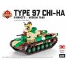 BRICKMANIA 2088 non  TĂNG HẠNG TRUNG TYPE 97 CHI-HA-TĂNG NHẬT BẢN bộ đồ chơi xếp lắp ráp ghép mô hình Military Army TYPE 97 SHINHOTO CHI-HA JAPANESE MEDIUM TANK Quân Sự Bộ Đội 400 khối