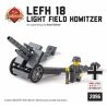 BRICKMANIA 2096 non  LỰU PHÁO TRƯỜNG ÁNH SÁNG LEFH 18 bộ đồ chơi xếp lắp ráp ghép mô hình Military Army LEFH 18 LIGHT FIELD HOWITZER Quân Sự Bộ Đội 90 khối