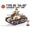 BRICKMANIA 2102 non  XE TĂNG HẠNG NHẸ TYPE 95 HA-GO bộ đồ chơi xếp lắp ráp ghép mô hình Military Army TYPE 95 “HA-GO” LIGHT TANK Quân Sự Bộ Đội 288 khối