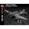 BRICKMANIA 2221 non  MÁY BAY CHIẾN ĐẤU TẤN CÔNG MẶT ĐẤT JU87 G-2 STUKA-THẾ II bộ đồ chơi xếp lắp ráp ghép mô hình Military Army JU87 G-2 STUKA WWII GROUND-ATTACK AIRCRAFT Quân Sự Bộ Đội 560 khối
