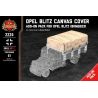 BRICKMANIA 2224 non  OPEL FLASH ELECTRIC CANVAS COVER - GÓI BỔ SUNG bộ đồ chơi xếp lắp ráp ghép mô hình Military Army OPEL BLITZ CANVAS COVER - ADD-ON PACK Quân Sự Bộ Đội 61 khối