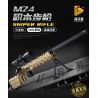 PanlosBrick 670002 Panlos Brick 670002 non  SÚNG TRƯỜNG M24 bộ đồ chơi xếp lắp ráp ghép mô hình Military Army SNIPER RIFLE Quân Sự Bộ Đội 1086 khối
