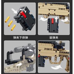 PanlosBrick 670002 Panlos Brick 670002 non  SÚNG TRƯỜNG M24 bộ đồ chơi xếp lắp ráp ghép mô hình Military Army SNIPER RIFLE Quân Sự Bộ Đội 1086 khối