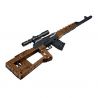 PanlosBrick 670005 Panlos Brick 670005 non  SÚNG TRƯỜNG SVD bộ đồ chơi xếp lắp ráp ghép mô hình Military Army SNIPER RIFLE Quân Sự Bộ Đội 1655 khối