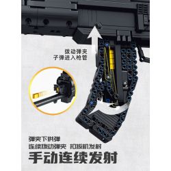 PanlosBrick 670008 Panlos Brick 670008 non  SÚNG DIỄU HÀNH bộ đồ chơi xếp lắp ráp ghép mô hình Military Army PARADE RIFLE Quân Sự Bộ Đội 1352 khối