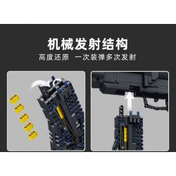 PanlosBrick 670008 Panlos Brick 670008 non  SÚNG DIỄU HÀNH bộ đồ chơi xếp lắp ráp ghép mô hình Military Army PARADE RIFLE Quân Sự Bộ Đội 1352 khối