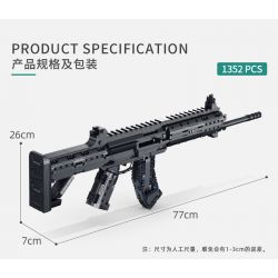PanlosBrick 670008 Panlos Brick 670008 non  SÚNG DIỄU HÀNH bộ đồ chơi xếp lắp ráp ghép mô hình Military Army PARADE RIFLE Quân Sự Bộ Đội 1352 khối