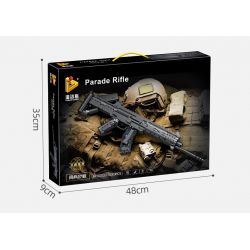 PanlosBrick 670008 Panlos Brick 670008 non  SÚNG DIỄU HÀNH bộ đồ chơi xếp lắp ráp ghép mô hình Military Army PARADE RIFLE Quân Sự Bộ Đội 1352 khối