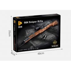 PanlosBrick 670012 Panlos Brick 670012 non  SÚNG TRƯỜNG KAR98K MAUSER bộ đồ chơi xếp lắp ráp ghép mô hình Military Army PARADE RIFLE Quân Sự Bộ Đội 1022 khối