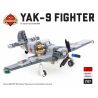 BRICKMANIA 2127 non  MÁY BAY CHIẾN ĐẤU YAK-9 bộ đồ chơi xếp lắp ráp ghép mô hình Military Army YAK-9 FIGHTER Quân Sự Bộ Đội 388 khối