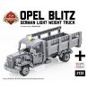 BRICKMANIA 2133 non  OPEL LIGHTNING TRANSPORT bộ đồ chơi xếp lắp ráp ghép mô hình Military Army OPEL BLITZ Quân Sự Bộ Đội 267 khối