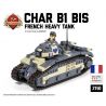 BRICKMANIA 2150 non  XE TĂNG HẠNG NẶNG B1 bộ đồ chơi xếp lắp ráp ghép mô hình Military Army CHAR B1 BIS Quân Sự Bộ Đội 618 khối