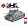 BRICKMANIA 2168 non  PHÁO TỰ HÀNH 85MM SU-85 bộ đồ chơi xếp lắp ráp ghép mô hình Military Army SU-85 85MM SELF-PROPELLED GUN Quân Sự Bộ Đội 433 khối