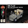 BRICKMANIA 2178 non  MÁY KÉO PHÁO HẠNG NHẸ SPA TL.37-WWII bộ đồ chơi xếp lắp ráp ghép mô hình Military Army SPA TL.37 - WWII LIGHT ARTILLERY TRACTOR Quân Sự Bộ Đội 280 khối