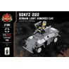 BRICKMANIA 2180 non  SDKFZ 222-XE BỌC THÉP HẠNG NHẸ CỦA ĐỨC bộ đồ chơi xếp lắp ráp ghép mô hình Military Army SDKFZ 222 - GERMAN LIGHT ARMORED CAR Quân Sự Bộ Đội 194 khối
