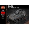 BRICKMANIA 2202 non  PHÁO TỰ HÀNH SU-76 bộ đồ chơi xếp lắp ráp ghép mô hình Military Army SU-76 SELF-PROPELLED GUN Quân Sự Bộ Đội 447 khối