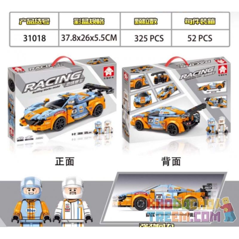 LEYI 31018 non  SUN GOD BACK. bộ đồ chơi xếp lắp ráp ghép mô hình Racing Cuộc Đua 325 khối