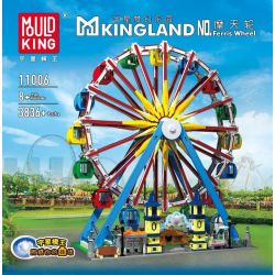 MouldKing 11006 Mould King 11006 non  ĐU QUAY bộ đồ chơi xếp lắp ráp ghép mô hình Creator FERRIS WHEEL Sáng Tạo 3836 khối