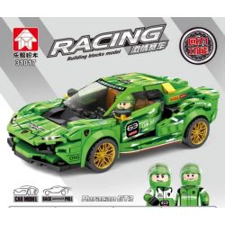 LEYI 31017 non  XE HURACAN GT3 PULL BACK bộ đồ chơi xếp lắp ráp ghép mô hình Racing Cuộc Đua 345 khối
