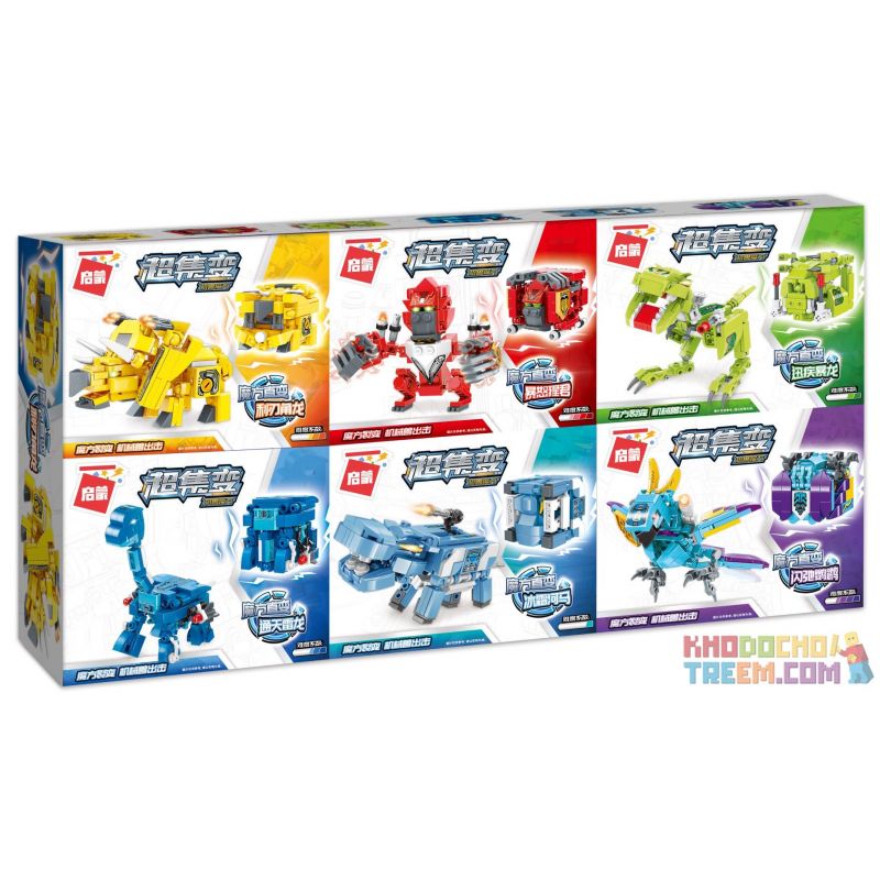 Enlighten 41201 41202 41203 41204 41205 41206 Qman 41201 41202 41203 41204 41205 41206 non  KHỐI RUBIK ROBOT 6 KIỂU BLADE HORN DRAGON RAGE GORILLA SWIFT TYRANNOSAURUS SKY THUNDER FROST HIPPO FLASH PARROT bộ đồ chơi xếp lắp ráp ghép mô hình Transformers Robot Đại Chiến Người Máy Biến Hình