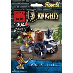 Enlighten 1004 Qman 1004 non  XE DƠI bộ đồ chơi xếp lắp ráp ghép mô hình Medieval Castle BATMOBILE Chiến Tranh Trung Cổ 21 khối
