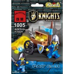 Enlighten 1005 Qman 1005 non  XE QUÂN SỰ bộ đồ chơi xếp lắp ráp ghép mô hình Medieval Castle PAY CAR Chiến Tranh Trung Cổ 25 khối