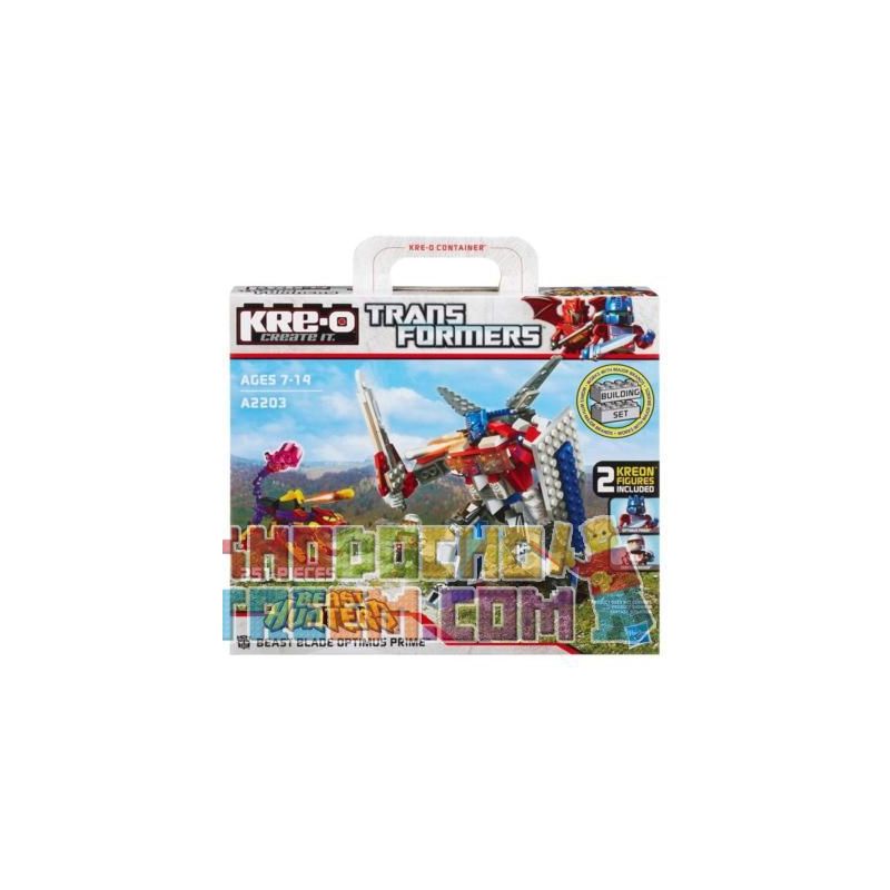 KRE-O A2203 2203 non  BEAST-EDGING. bộ đồ chơi xếp lắp ráp ghép mô hình Movie & Game BEAST BLADE OPTIMUS PRIME BUILDING SET Phim Và Trò Chơi 251 khối