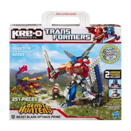 KRE-O A2203 2203 non  BEAST-EDGING. bộ đồ chơi xếp lắp ráp ghép mô hình Movie & Game BEAST BLADE OPTIMUS PRIME BUILDING SET Phim Và Trò Chơi 251 khối