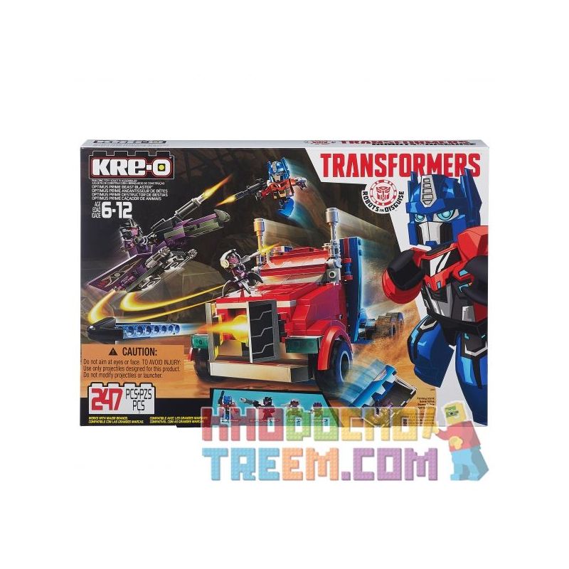 KRE-O B0951 0951 non  OPTIMUS. bộ đồ chơi xếp lắp ráp ghép mô hình Movie & Game OPTIMUS PRIME BEAST BLASTER Phim Và Trò Chơi 247 khối