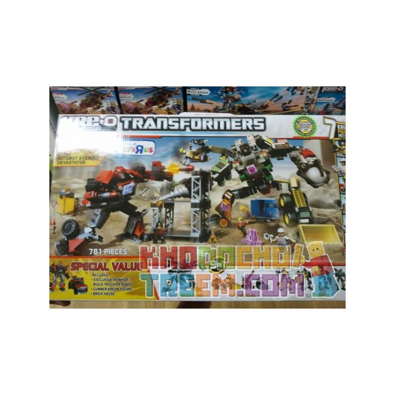 KRE-O A1266 1266 non  AUTOBOTS TẤN CÔNG HERCULES bộ đồ chơi xếp lắp ráp ghép mô hình Movie & Game AUTOBOT ASSAULT DEVASTATOR Phim Và Trò Chơi 781 khối