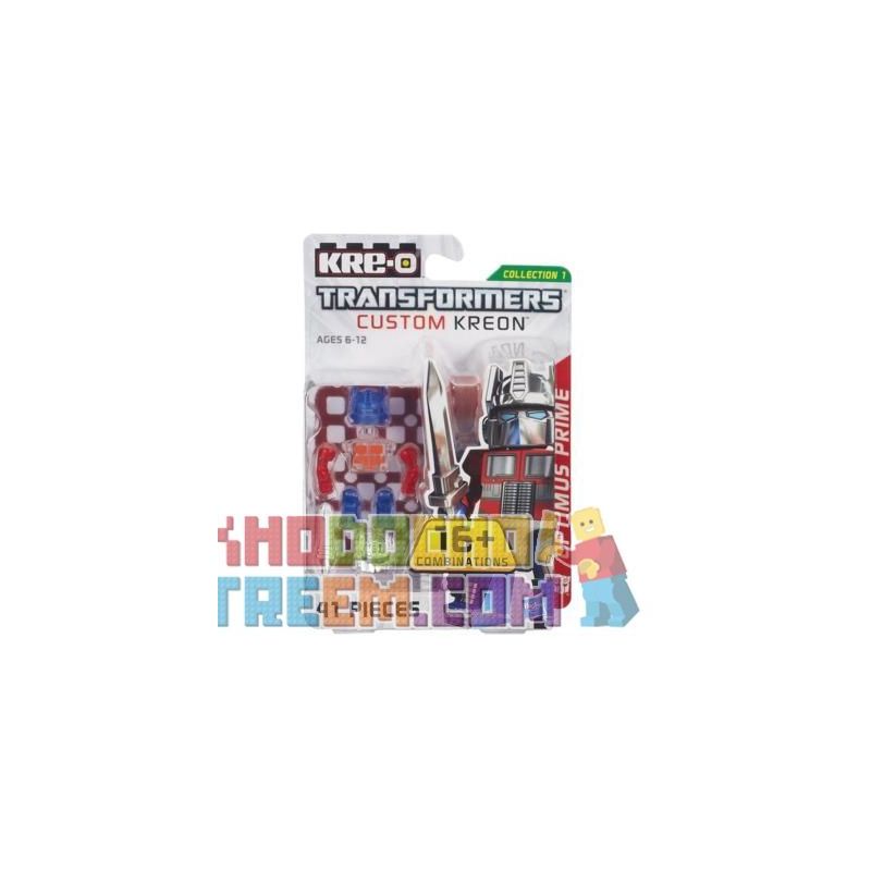 KRE-O A6085 6085 non  KRE-O TRANSFORMERS TÙY CHỈNH MINIFIGURE OPTIMUS PRIME bộ đồ chơi xếp lắp ráp ghép mô hình KRE-O TRANSFORMERS CUSTOM KREON OPTIMUS PRIME SET Robot Đại Chiến Người Máy Biến Hình 41 khối