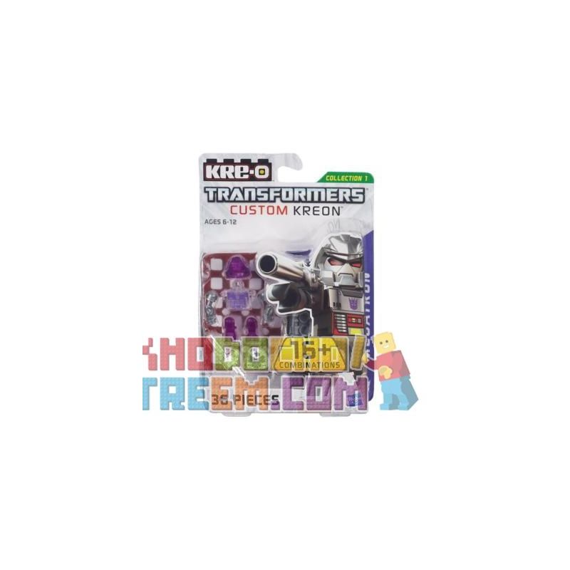 KRE-O A6088 6088 non  KRE-O TRANSFORMERS TÙY CHỈNH MINIFIGURE MEGATRON bộ đồ chơi xếp lắp ráp ghép mô hình KRE-O TRANSFORMERS CUSTOM KREON MEGATRON SET Robot Đại Chiến Người Máy Biến Hình 36 khối