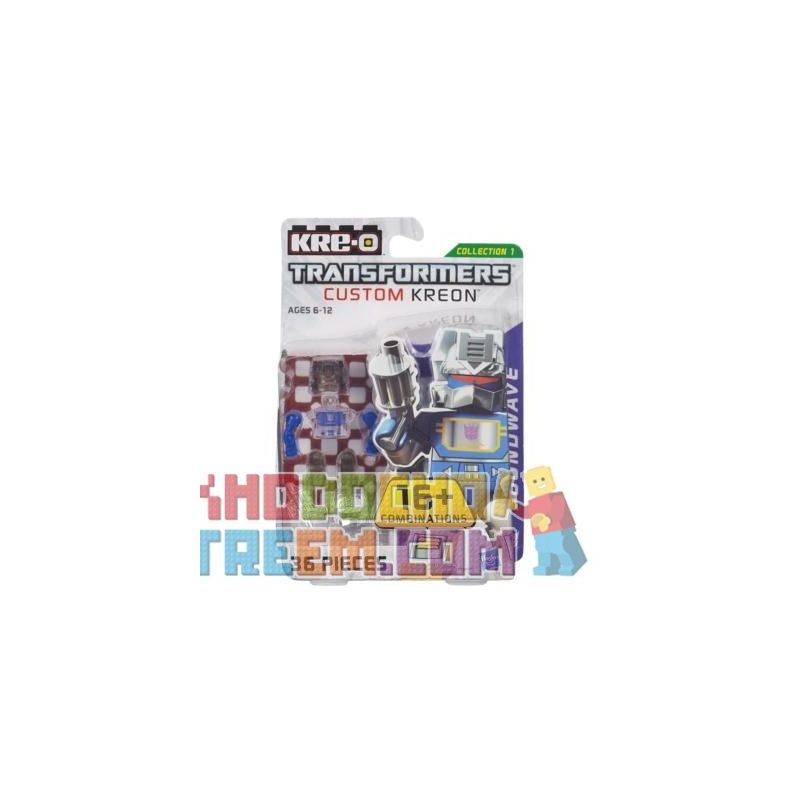 KRE-O A6090 6090 non  KRE-O TRANSFORMERS TÙY CHỈNH MINIFIGURE SONIC bộ đồ chơi xếp lắp ráp ghép mô hình KRE-O TRANSFORMERS CUSTOM KREON SOUNDWAVE SET Robot Đại Chiến Người Máy Biến Hình 36 khối