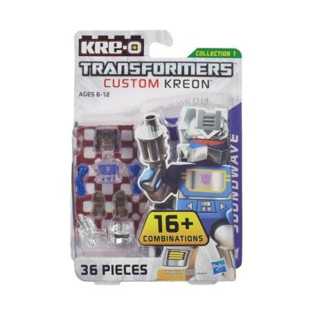 KRE-O A6090 6090 non  KRE-O TRANSFORMERS TÙY CHỈNH MINIFIGURE SONIC bộ đồ chơi xếp lắp ráp ghép mô hình KRE-O TRANSFORMERS CUSTOM KREON SOUNDWAVE SET Robot Đại Chiến Người Máy Biến Hình 36 khối