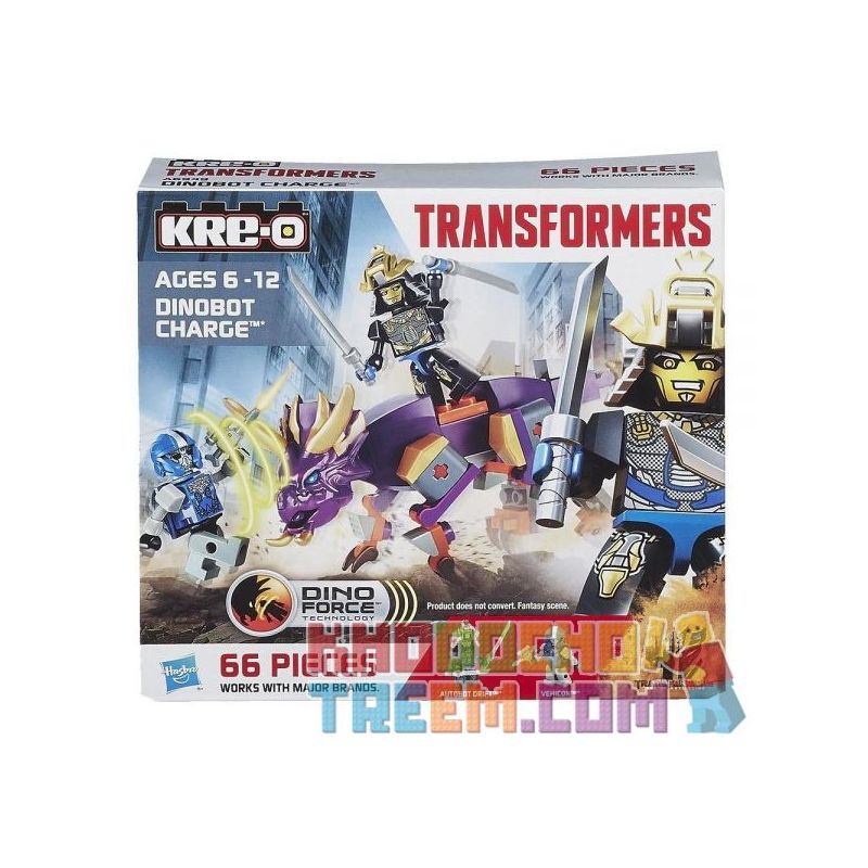 KRE-O A6949 6949 non  KHỦNG LONG VUA KONG. bộ đồ chơi xếp lắp ráp ghép mô hình Dino DINOBOT CHARGE 66 khối