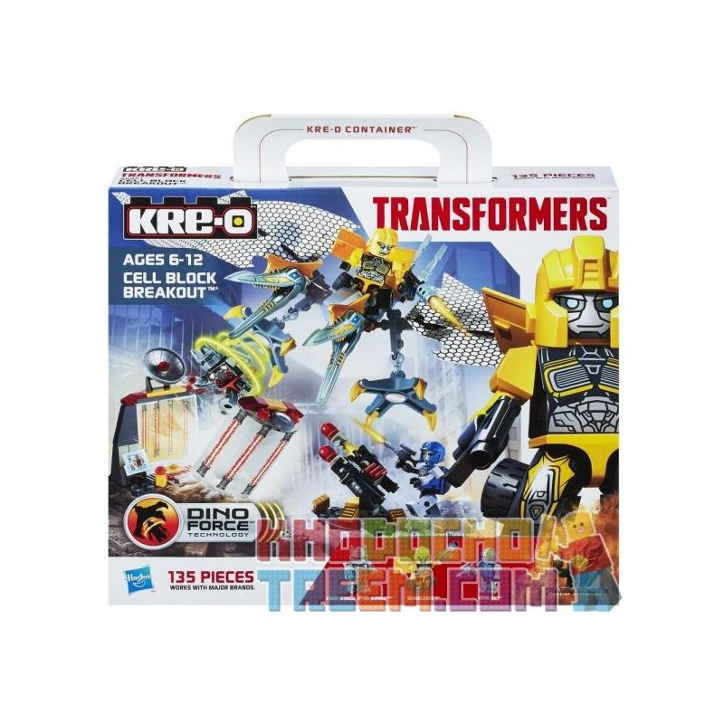 KRE-O A6951 6951 non  ĐỘT PHÁ TẾ BÀO bộ đồ chơi xếp lắp ráp ghép mô hình Movie & Game CELL BLOCK BREAKOUT Phim Và Trò Chơi 135 khối