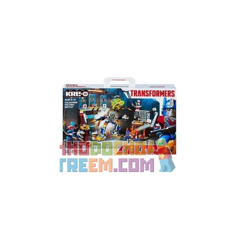 KRE-O A6952 6952 non  TẤN CÔNG NHÀ MÁY TIANGONG bộ đồ chơi xếp lắp ráp ghép mô hình Factory GALVATRON FACTORY BATTLE SET 388 khối