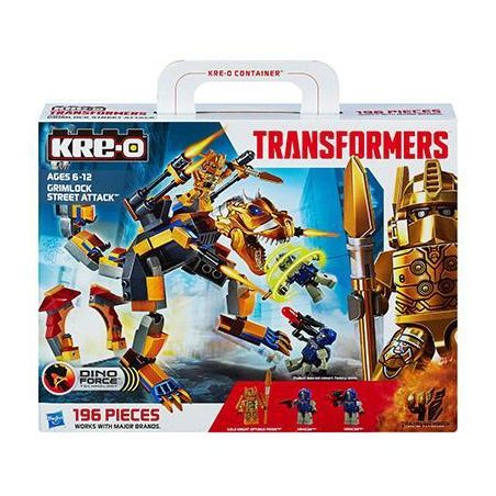 KRE-O A6955 6955 non  TẤN CÔNG ĐƯỜNG PHỐ CHẶT CHẼ bộ đồ chơi xếp lắp ráp ghép mô hình Street GRIMLOCK STREET ATTACK 106 khối