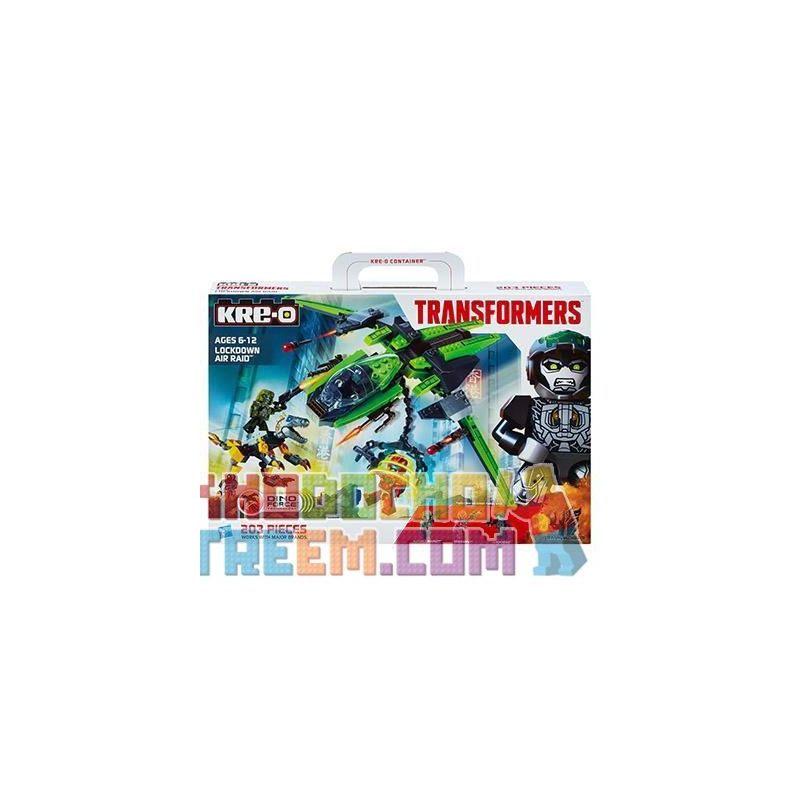 KRE-O A6956 6956 non  CUỘC KHÔNG KÍCH GIAM GIỮ bộ đồ chơi xếp lắp ráp ghép mô hình Movie & Game LOCKDOWN AIR RAID Phim Và Trò Chơi 203 khối