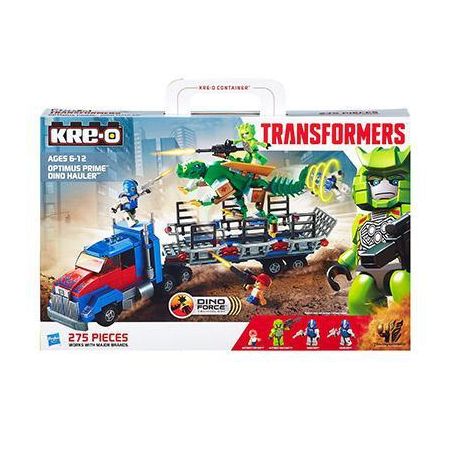 KRE-O A7796 7796 non  VẬN CHUYỂN KHỦNG LONG OPTIMUS PRIME bộ đồ chơi xếp lắp ráp ghép mô hình Dino OPTIMUS PRIME DINO HAULER SET 275 khối