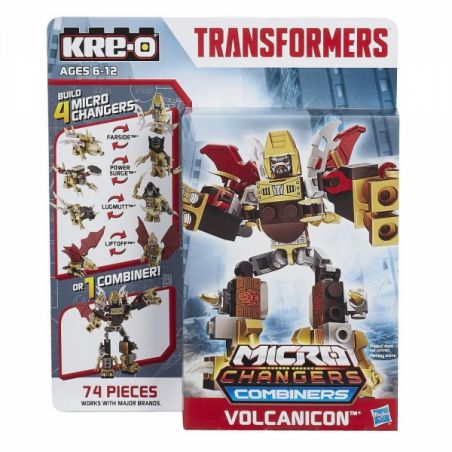 KRE-O A7828 7828 non  ĐÁ LỬA SỐNG bộ đồ chơi xếp lắp ráp ghép mô hình Movie & Game VOLCANICON Phim Và Trò Chơi 100 khối