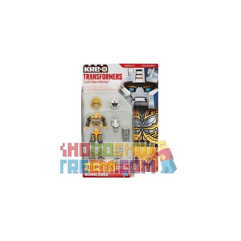 KRE-O A9229 9229 non  BUMBLEBEE MINIFIGURE TÙY CHỈNH KRE-O bộ đồ chơi xếp lắp ráp ghép mô hình Collectable Minifigures CUSTOM KREON BUMBLEBEE SET Búp Bê Sưu Tầm 30 khối