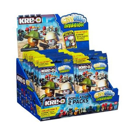 KRE-O K0171 0171 A3244 3244 non  TÚI MINIFIGURE bộ đồ chơi xếp lắp ráp ghép mô hình City POPULATION 2-PACK Thành Phố