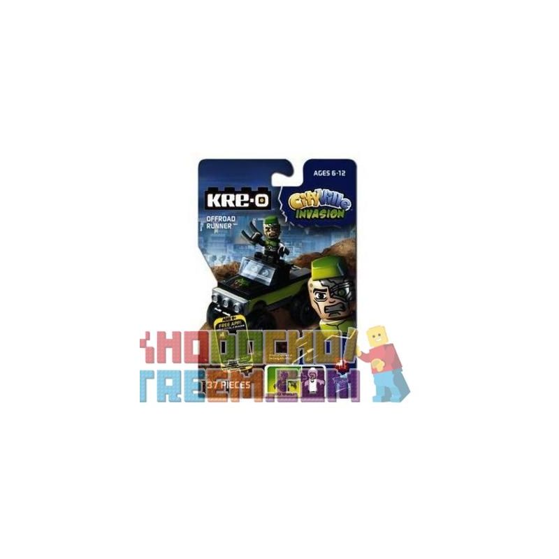 KRE-O A4911 4911 non  SUV. bộ đồ chơi xếp lắp ráp ghép mô hình Movie & Game OFFROAD RUNNER Phim Và Trò Chơi 37 khối