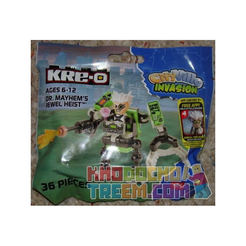 KRE-O A5839 5839 non  VỤ CƯỚP TRANG SỨC CỦA TIẾN SĨ MAYHEM (ĐỘC QUYỀN SDCC2013) bộ đồ chơi xếp lắp ráp ghép mô hình Dc Comics Super Heroes DR. MAYHEM'S JEWEL HEIST (SDCC2013 EXCLUSIVE) Siêu Anh Hùng Dc 36 khối