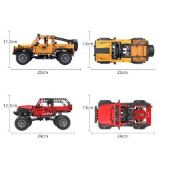 COGO 15800A 15800B non  XE ĐỊA HÌNH 2 LOẠI THÚ LEO NÚI TỔNG THỐNG BẠO LỰC bộ đồ chơi xếp lắp ráp ghép mô hình  TECH-STORM Kỹ Thuật Công Nghệ Cao Mô Hình Phương Tiện 992 khối