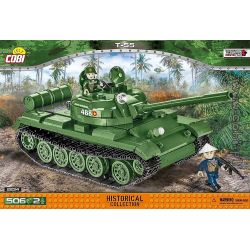 COBI CHARACTER BUILDING 2234 COBI-2234 COBI2234 non  XE TĂNG T-55 bộ đồ chơi xếp lắp ráp ghép mô hình Military Army Quân Sự Bộ Đội 506 khối