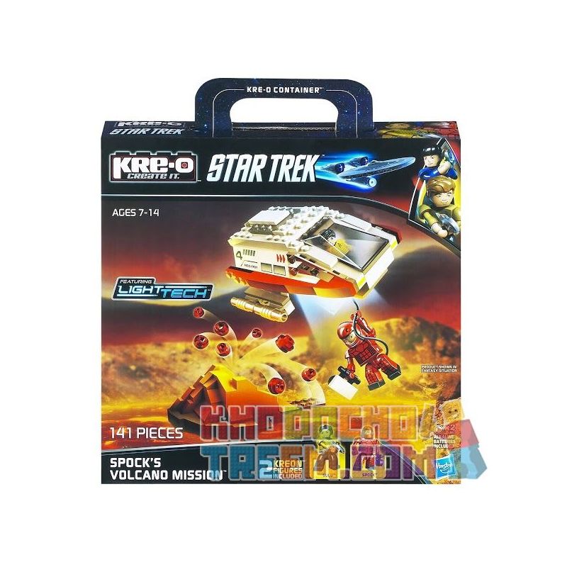 KRE-O A3139 3139 non  NHIỆM VỤ NÚI LỬA CỦA SPOCK bộ đồ chơi xếp lắp ráp ghép mô hình Movie & Game SPOCK'S VOLCANO MISSION CONSTRUCTION SET Phim Và Trò Chơi 141 khối