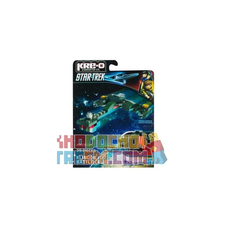 KRE-O A3369 3369 non  TÀU TUẦN DƯƠNG CHIẾN ĐẤU KLINGON D7 bộ đồ chơi xếp lắp ráp ghép mô hình Movie & Game KLINGON D7 BATTLE CRUISER CONSTRUCTION SET Phim Và Trò Chơi 39 khối