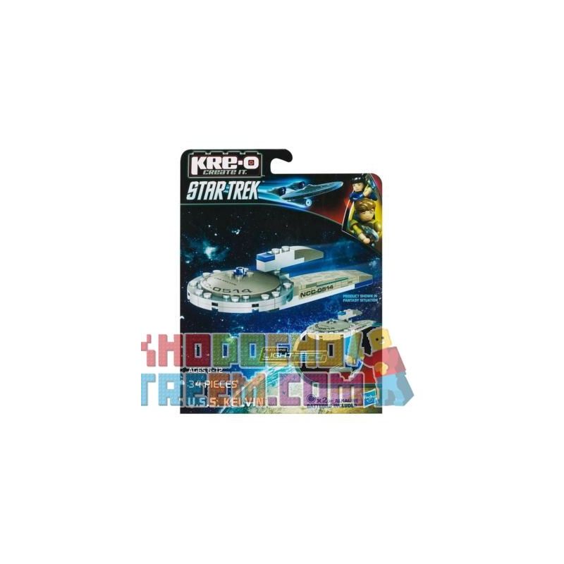 KRE-O A3370 3370 non  HOA KỲ KAIREN. bộ đồ chơi xếp lắp ráp ghép mô hình Movie & Game U.S.S. KELVIN CONSTRUCTION SET Phim Và Trò Chơi 34 khối